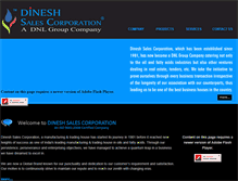 Tablet Screenshot of dineshsales.com